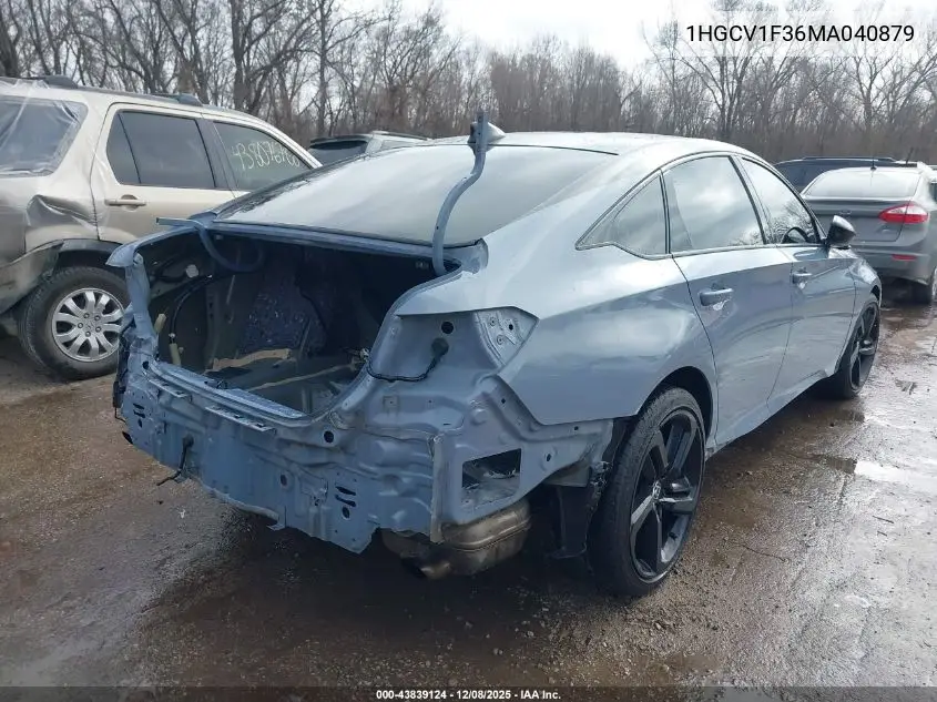 1HGCV1F36MA040879 2021 Honda Accord Sport