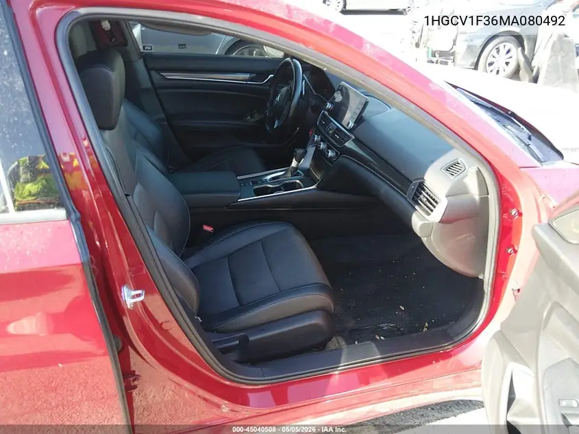 1HGCV1F36MA080492 2021 Honda Accord Sport
