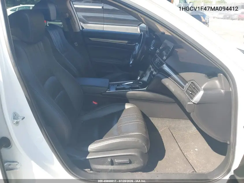 2021 Honda Accord Sport Special Edition VIN: 1HGCV1F47MA094412 Lot: 45668817