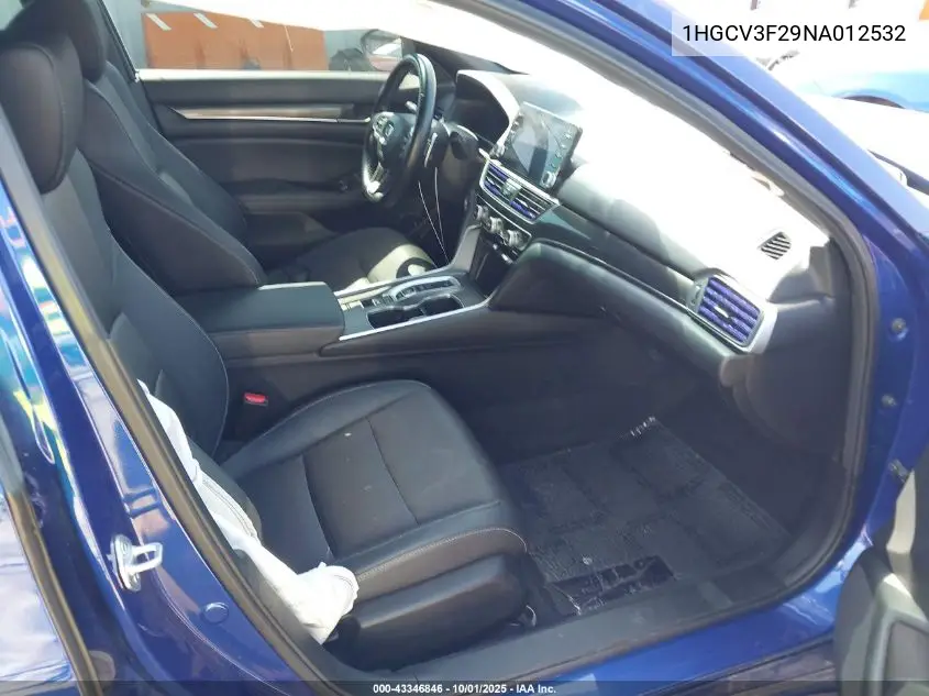 1HGCV3F29NA012532 2022 Honda Accord Hybrid Sport