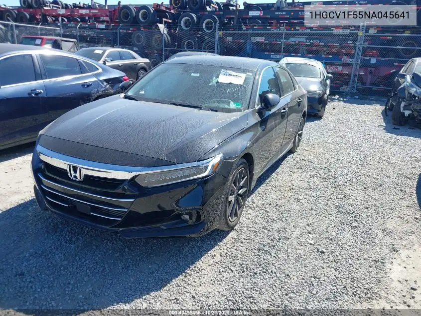 1HGCV1F55NA045641 2022 Honda Accord Ex-L