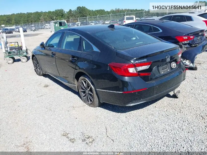 1HGCV1F55NA045641 2022 Honda Accord Ex-L