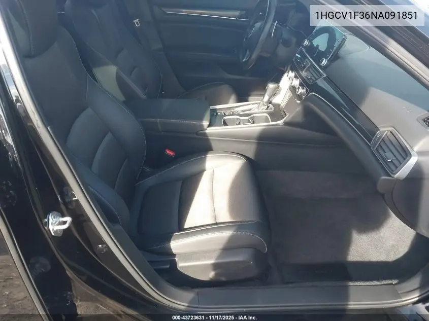 1HGCV1F36NA091851 2022 Honda Accord Sport