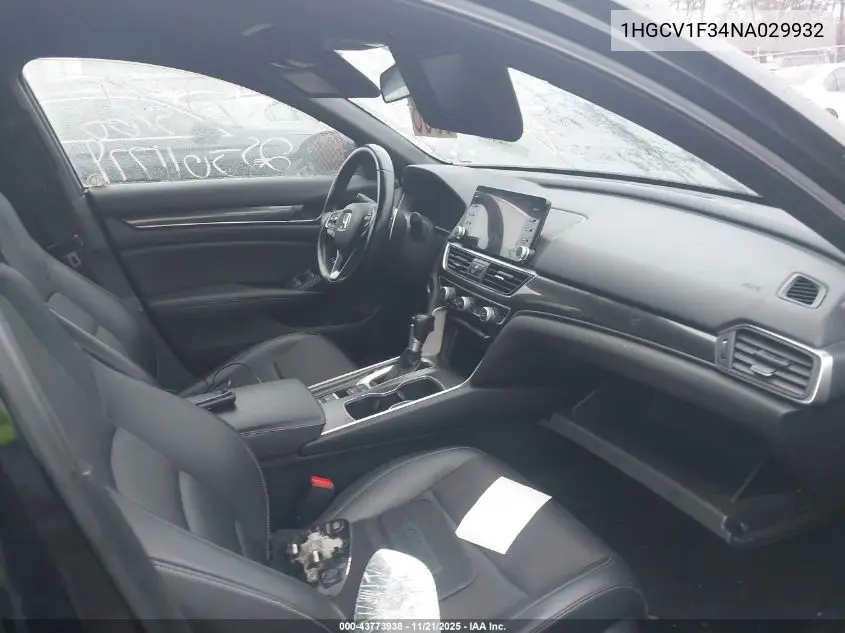 1HGCV1F34NA029932 2022 Honda Accord Sport