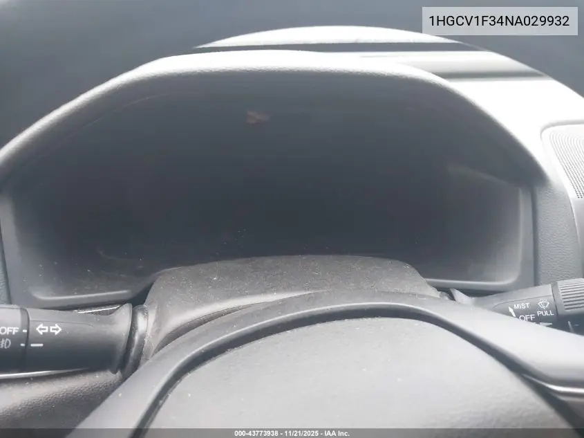 1HGCV1F34NA029932 2022 Honda Accord Sport