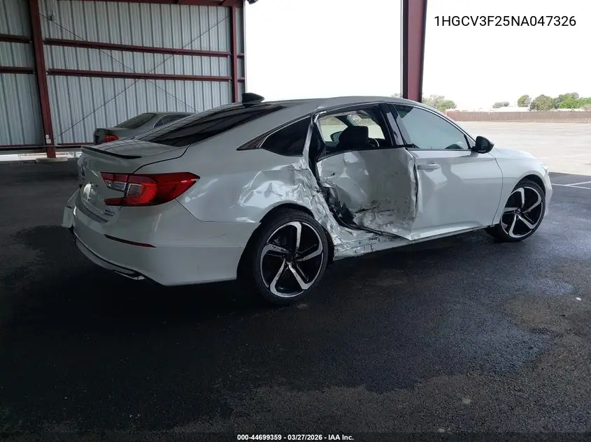 1HGCV3F25NA047326 2022 Honda Accord Hybrid Sport