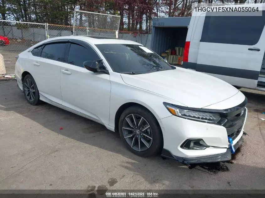 1HGCV1F5XNA055064 2022 Honda Accord Ex-L