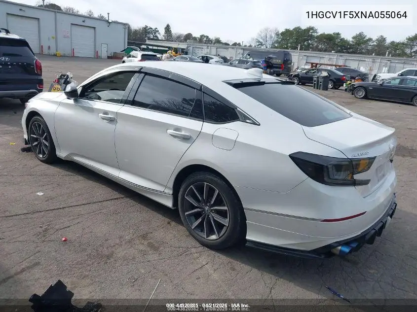 1HGCV1F5XNA055064 2022 Honda Accord Ex-L