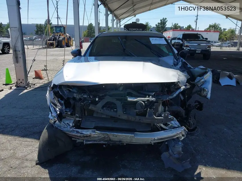 2022 Honda Accord Sport VIN: 1HGCV1F38NA053523 Lot: 45492663