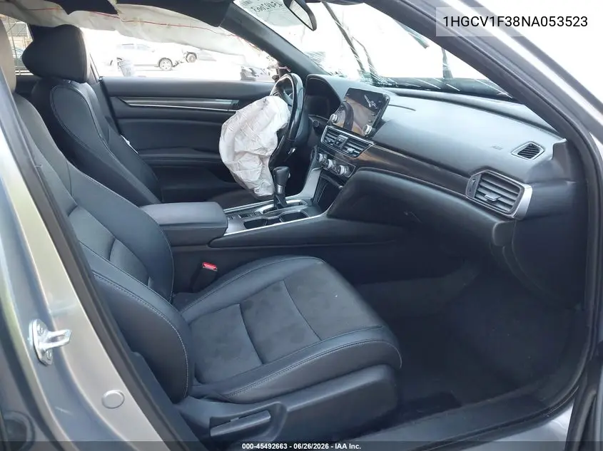 2022 Honda Accord Sport VIN: 1HGCV1F38NA053523 Lot: 45492663