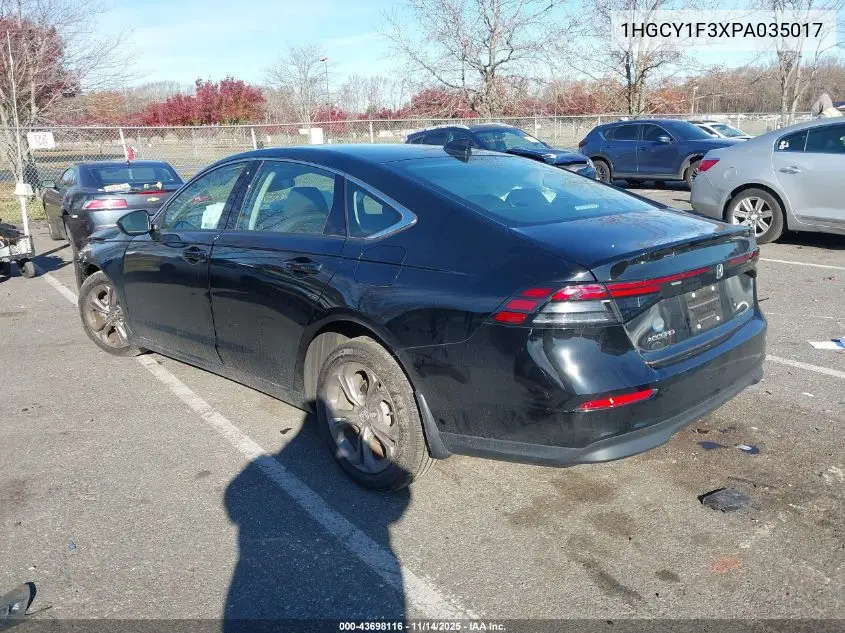 1HGCY1F3XPA035017 2023 Honda Accord Ex