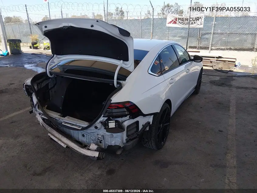 2023 Honda Accord Ex VIN: 1HGCY1F39PA055033 Lot: 45337389