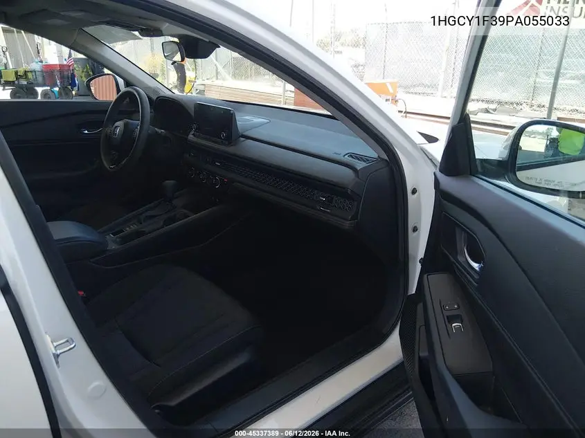 2023 Honda Accord Ex VIN: 1HGCY1F39PA055033 Lot: 45337389