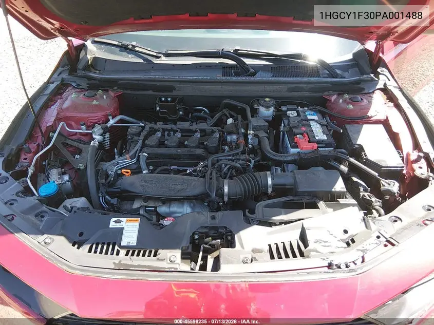 2023 Honda Accord Ex VIN: 1HGCY1F30PA001488 Lot: 45598235