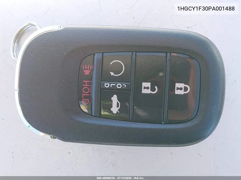 2023 Honda Accord Ex VIN: 1HGCY1F30PA001488 Lot: 45598235