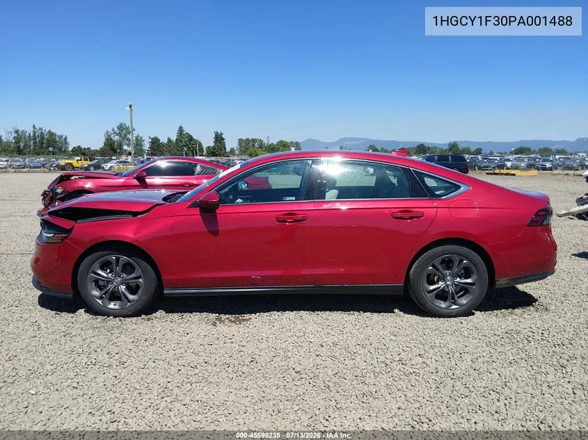 2023 Honda Accord Ex VIN: 1HGCY1F30PA001488 Lot: 45598235