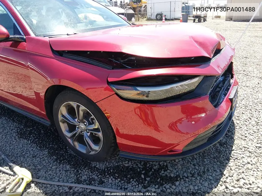2023 Honda Accord Ex VIN: 1HGCY1F30PA001488 Lot: 45598235