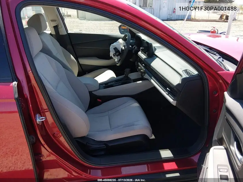 2023 Honda Accord Ex VIN: 1HGCY1F30PA001488 Lot: 45598235
