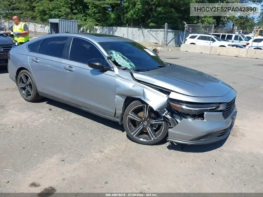 2023 Honda Accord Hybrid Sport VIN: 1HGCY2F52PA042390 Lot: 45676415