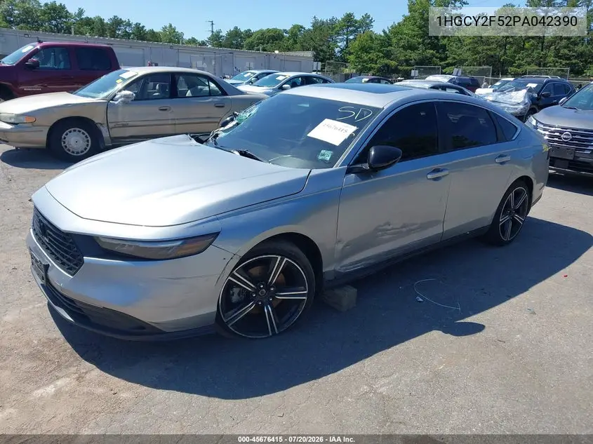 2023 Honda Accord Hybrid Sport VIN: 1HGCY2F52PA042390 Lot: 45676415