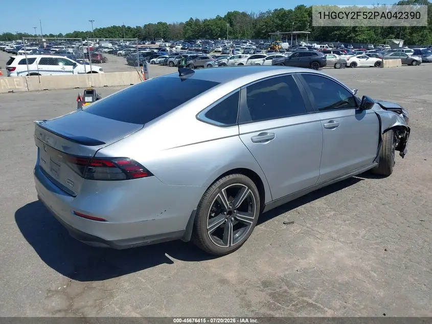 2023 Honda Accord Hybrid Sport VIN: 1HGCY2F52PA042390 Lot: 45676415