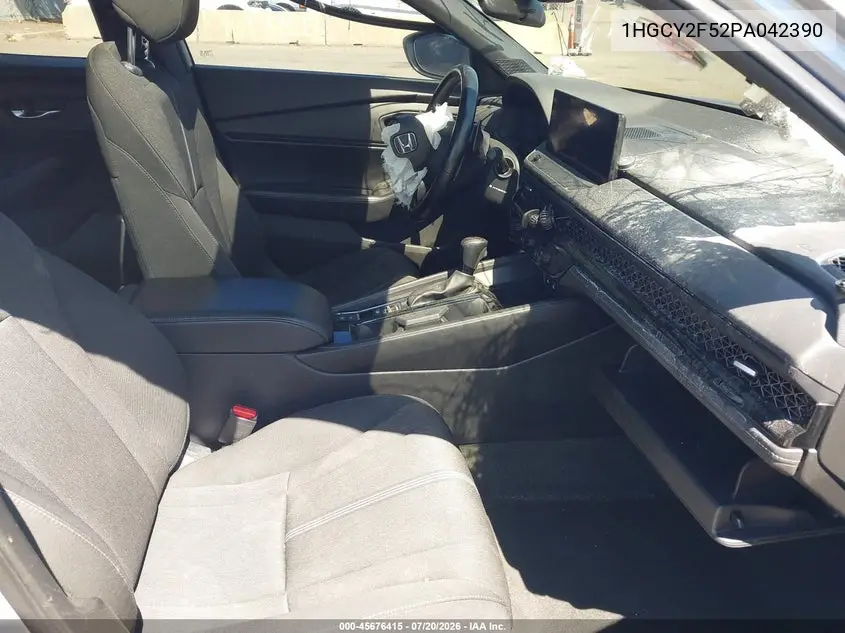 2023 Honda Accord Hybrid Sport VIN: 1HGCY2F52PA042390 Lot: 45676415