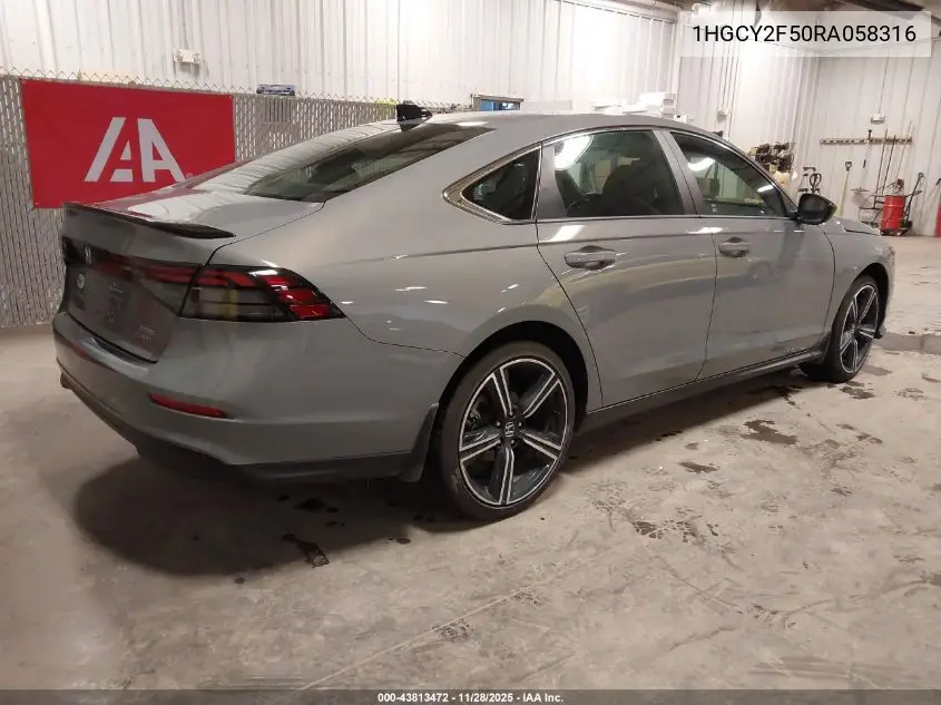1HGCY2F50RA058316 2024 Honda Accord Hybrid Sport