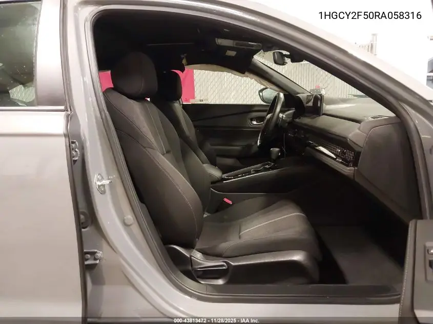 1HGCY2F50RA058316 2024 Honda Accord Hybrid Sport