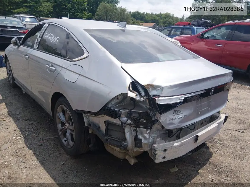 2024 Honda Accord Ex VIN: 1HGCY1F32RA028386 Lot: 45262805