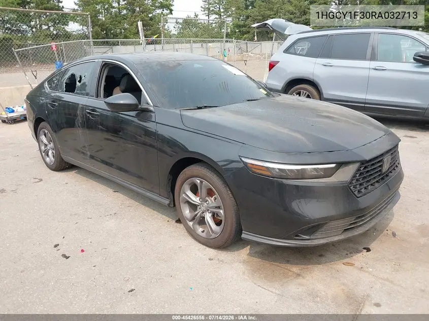 2024 Honda Accord Ex VIN: 1HGCY1F30RA032713 Lot: 45426556