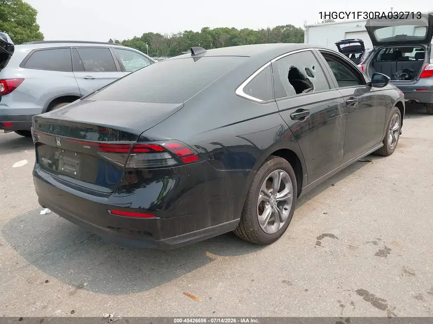 2024 Honda Accord Ex VIN: 1HGCY1F30RA032713 Lot: 45426556