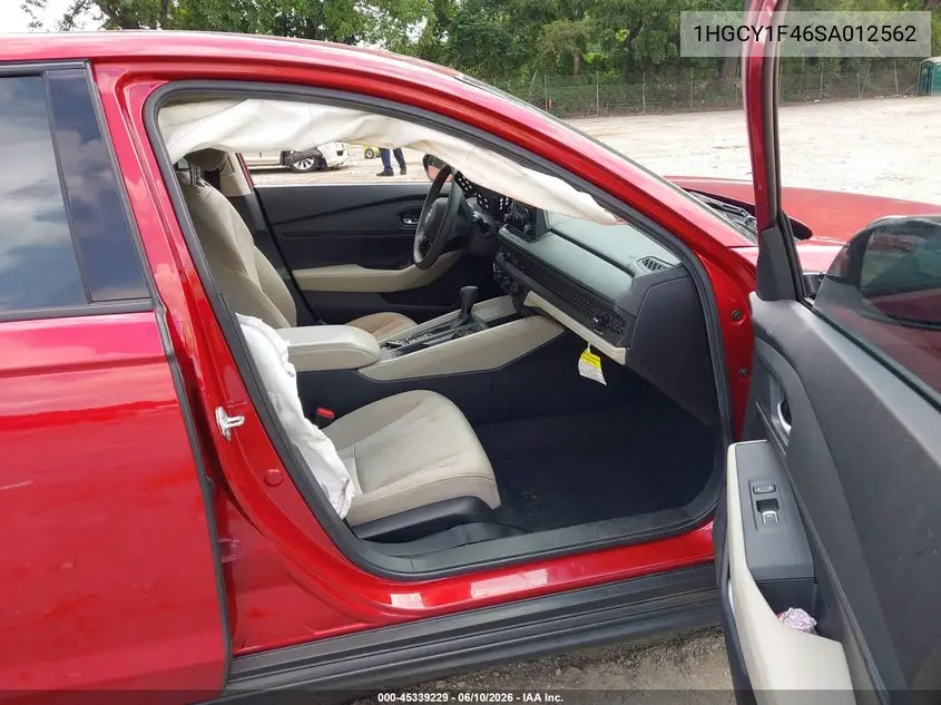 2025 Honda Accord Se VIN: 1HGCY1F46SA012562 Lot: 45339229