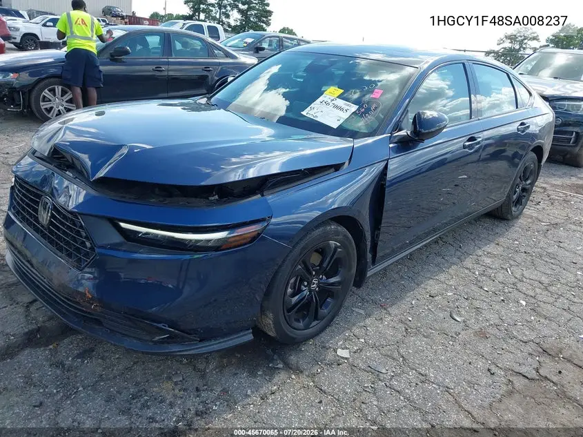 2025 Honda Accord Se VIN: 1HGCY1F48SA008237 Lot: 45670065