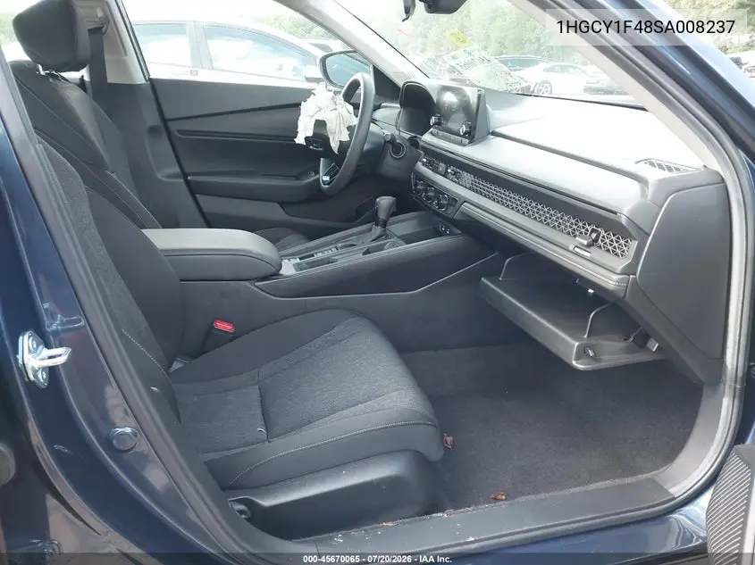 2025 Honda Accord Se VIN: 1HGCY1F48SA008237 Lot: 45670065