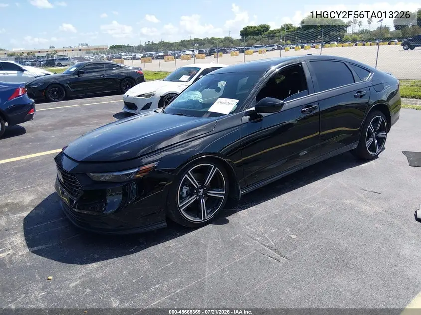 2026 Honda Accord Hybrid Sport VIN: 1HGCY2F56TA013226 Lot: 45668369