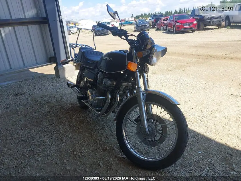 1980 Honda Cb750 VIN: RC012113091 Lot: 12639303
