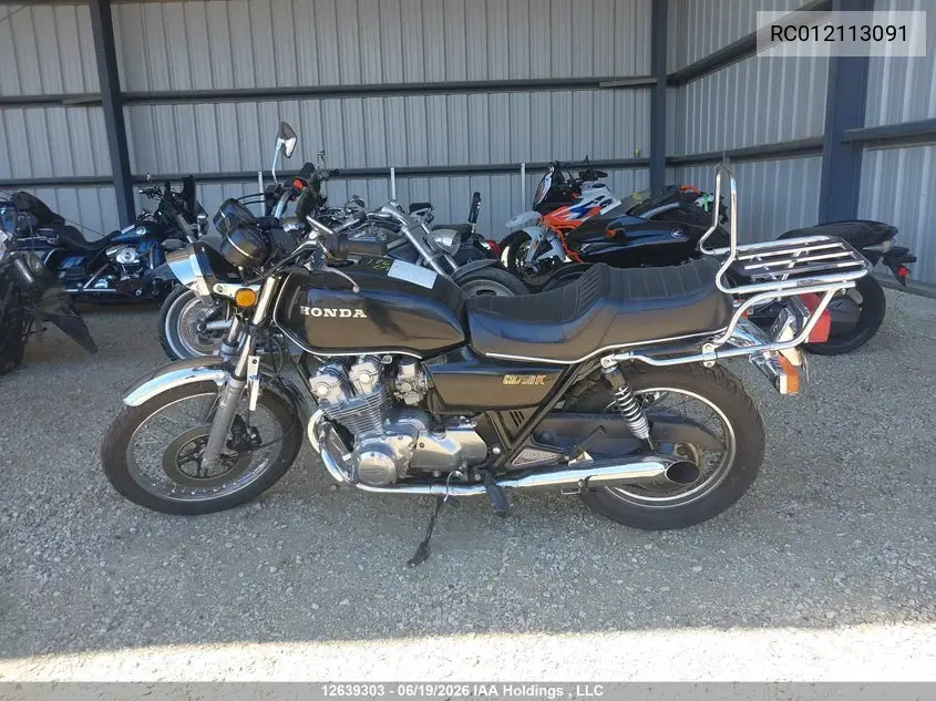 1980 Honda Cb750 VIN: RC012113091 Lot: 12639303