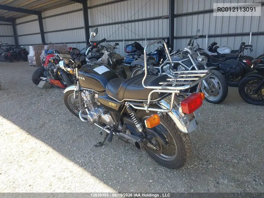 1980 Honda Cb750 VIN: RC012113091 Lot: 12639303
