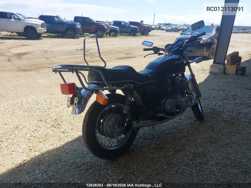 1980 Honda Cb750 VIN: RC012113091 Lot: 12639303