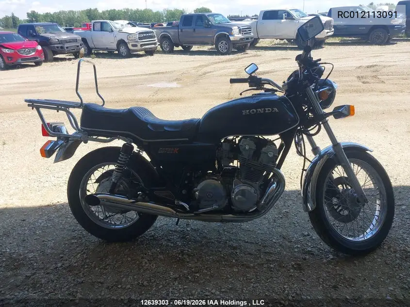 1980 Honda Cb750 VIN: RC012113091 Lot: 12639303