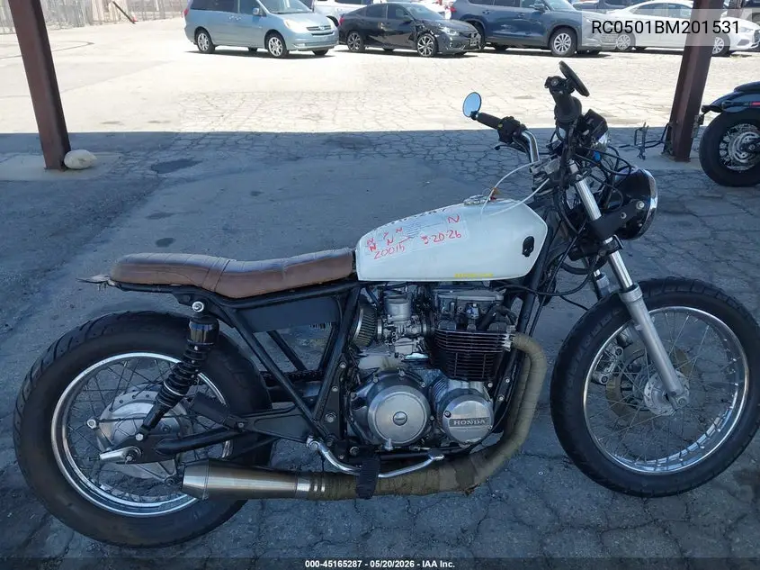 1981 Honda Cb650 VIN: RC0501BM201531 Lot: 45165287