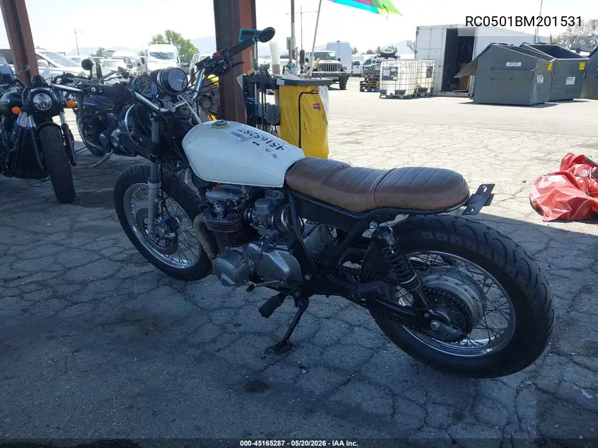 1981 Honda Cb650 VIN: RC0501BM201531 Lot: 45165287
