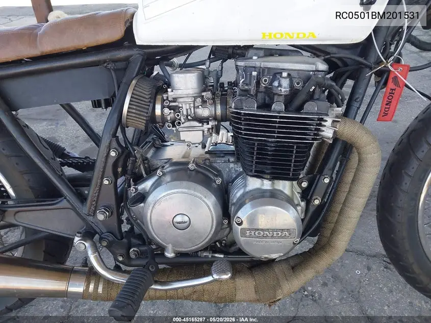 1981 Honda Cb650 VIN: RC0501BM201531 Lot: 45165287