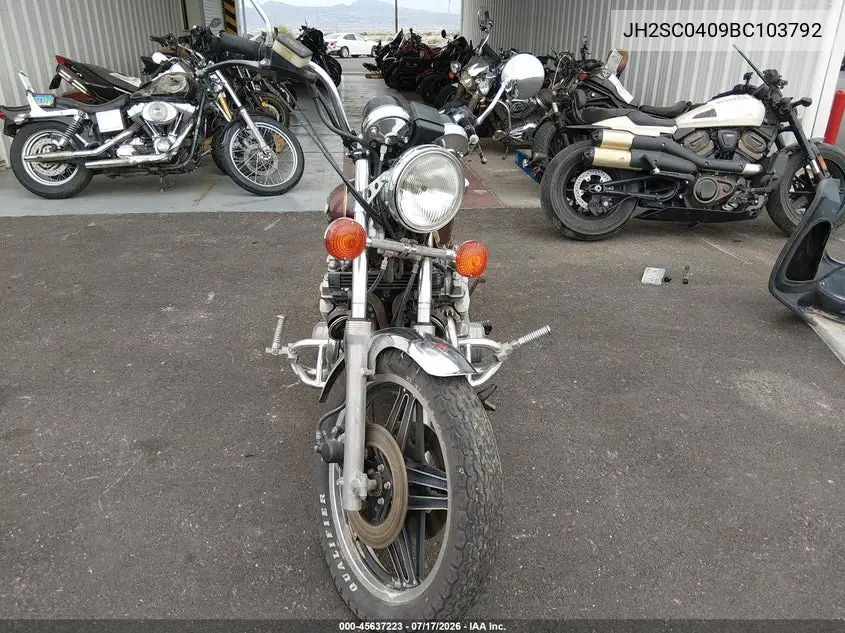 1981 Honda Cb900 C VIN: JH2SC0409BC103792 Lot: 45637223