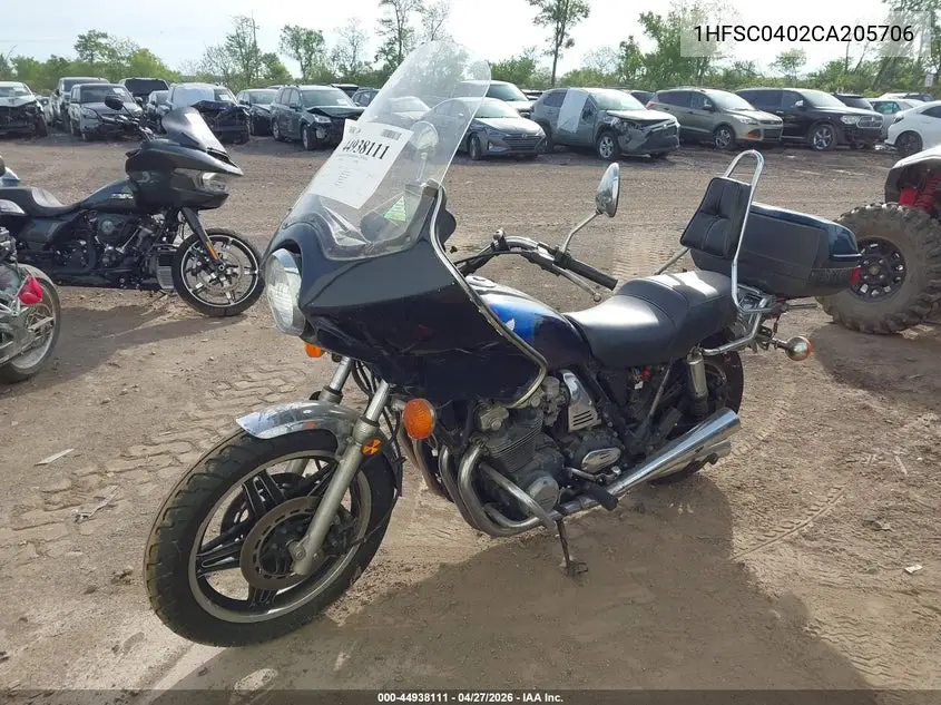 1982 Honda Cb900 C VIN: 1HFSC0402CA205706 Lot: 44938111