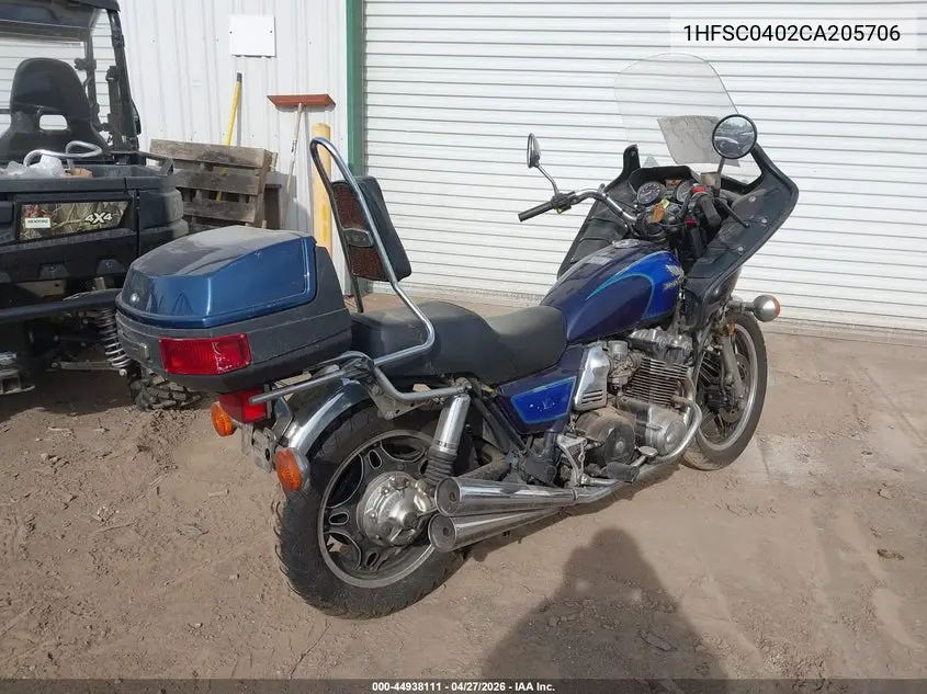 1982 Honda Cb900 C VIN: 1HFSC0402CA205706 Lot: 44938111