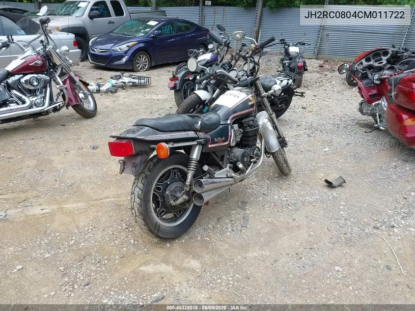 1982 Honda Cb650 Sc VIN: JH2RC0804CM011722 Lot: 45328518