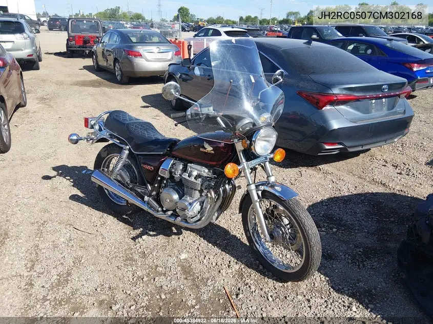 1982 Honda Cb650 VIN: JH2RC0507CM302168 Lot: 45384922