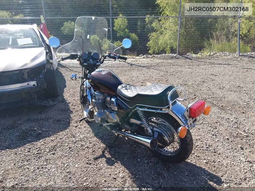 1982 Honda Cb650 VIN: JH2RC0507CM302168 Lot: 45384922