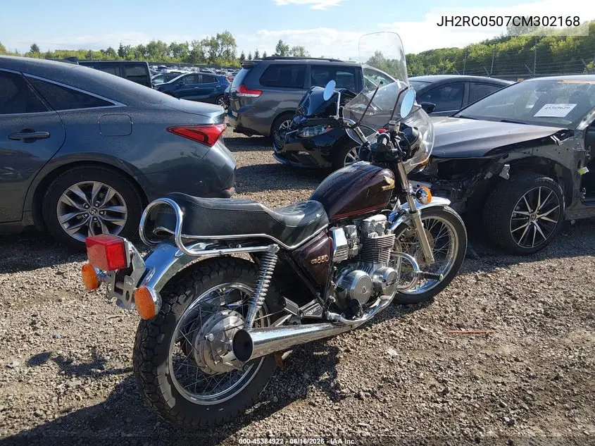 1982 Honda Cb650 VIN: JH2RC0507CM302168 Lot: 45384922